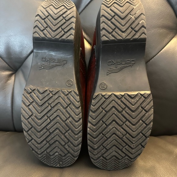 Dansko Dark Leather Clogs - Picture 3 of 7